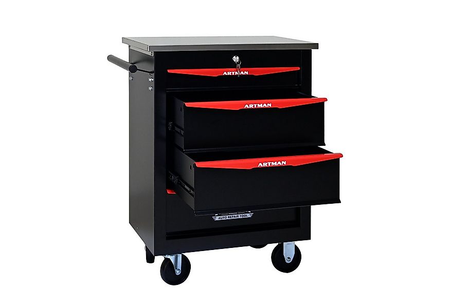 Yoimoimo Werkzeugwagen 2-7 Schubladen, mit Schloss & Lenkrollen - Für Garag günstig online kaufen