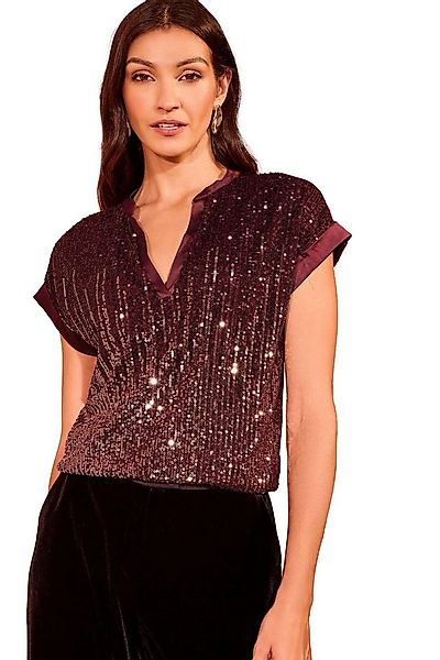 Love & Roses Paillettenshirt Love & Roses Top mit Pailletten, Regular (1-tl günstig online kaufen