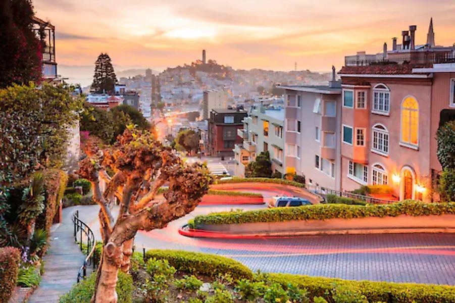 Papermoon Fototapete »Lombard Street in San Francisco« günstig online kaufen