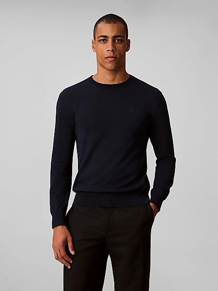 Calvin Klein Strickpullover "LS SUPIMA COTTON CREW 14GG", Mit Rundhalsaussc günstig online kaufen
