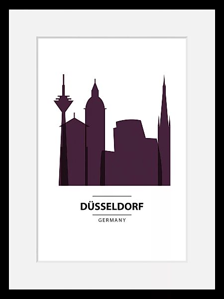 queence Bild »Düsseldorf Color Splash«, Städte, (1 St.) günstig online kaufen