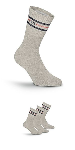 Fila Socken "UNISEX LIFESTYLE PLAIN SOCKS" 3 Paar, 3 Paar tlg. mit Logo-Sch günstig online kaufen