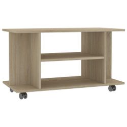 vidaXL TV-Schrank TV-Schrank mit Rollen Sonoma-Eiche günstig online kaufen