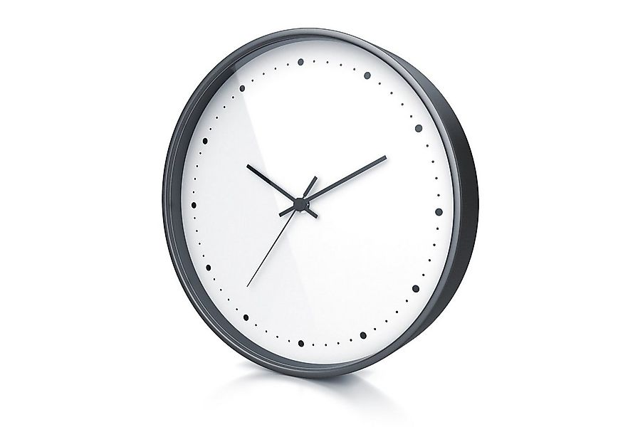 BEARWARE Funkwanduhr Wanduhr rund, Funkuhr, neutrales Design mit Glasabdeck günstig online kaufen