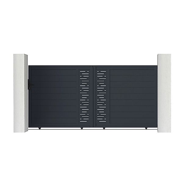 Casanoov Schiebetor Aus Aluminium 3M Arlberg H 160Cm Grau günstig online kaufen