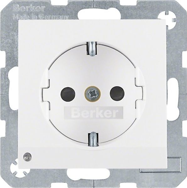Berker SCHUKO-Steckdose pws/gl LED-Orientierungsl. 41098989 - 41098989 günstig online kaufen