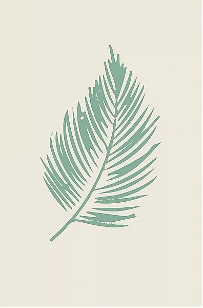 Komar Wandbild "Winter Tropics Black Panther Palm Leaf", (1 St.), Deutsches günstig online kaufen