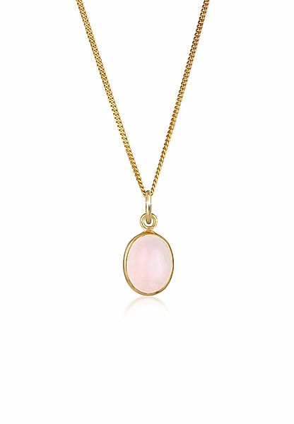 Elli Kette mit Anhänger Anhänger Rosenquarz günstig online kaufen