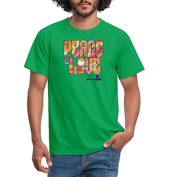 Spreadshirt T-Shirt Woodstock Peace Love Hippie günstig online kaufen