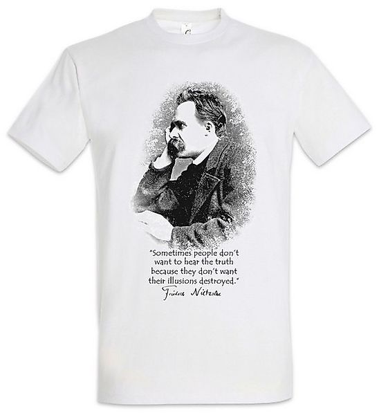 Urban Backwoods Print-Shirt Friedrich Nietzsche Illusions Herren T-Shirt Üb günstig online kaufen