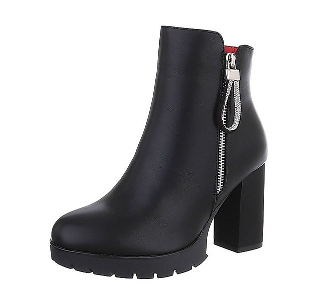 Ital-Design Damen Freizeit High-Heel-Stiefelette (87108549) Blockabsatz Hig günstig online kaufen