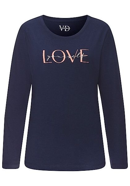 Vivance Dreams Pyjama (2 tlg) mit schönem Frontprint günstig online kaufen