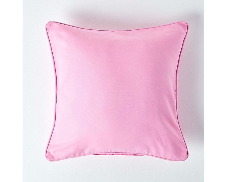 Homescapes Kissenhülle Rosa Kissenbezug aus Baumwolle, 30 x 30 cm günstig online kaufen