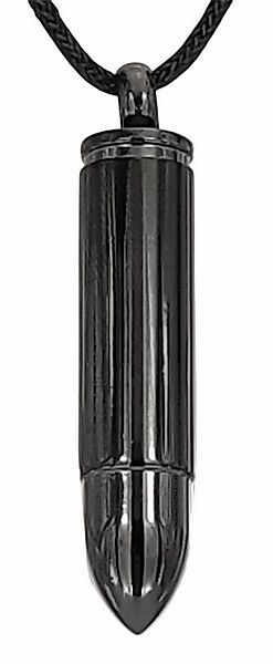 Kiss of Leather Kettenanhänger schwarze Patrone Edelstahl zum Öffnen Aufsch günstig online kaufen