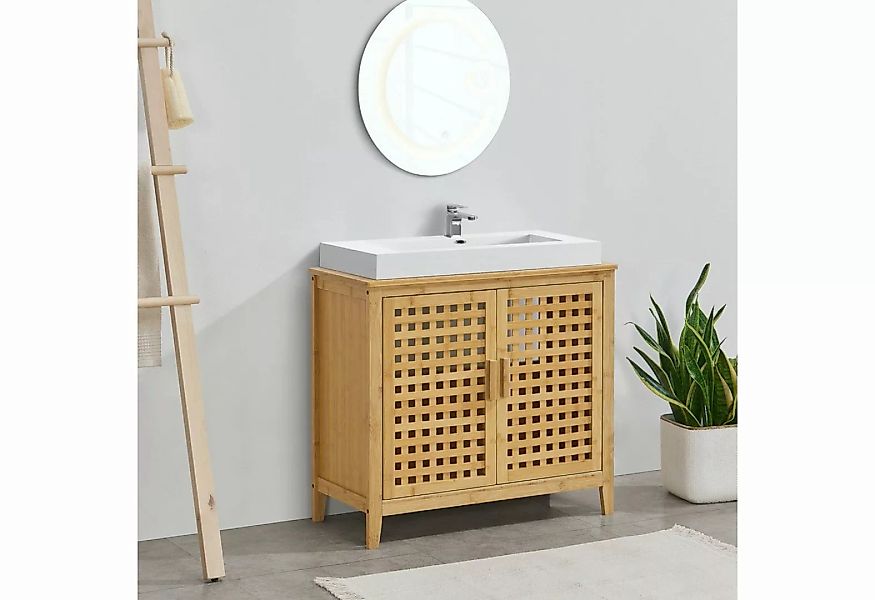 en.casa Waschbeckenunterschrank Ingmarsö Waschtischunterschrank 60x67x30 cm günstig online kaufen