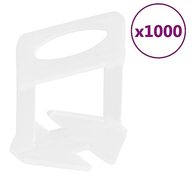 vidaXL Nivelliersystem Fliesen-Nivellierclips 1000 Stk. 2 mm günstig online kaufen