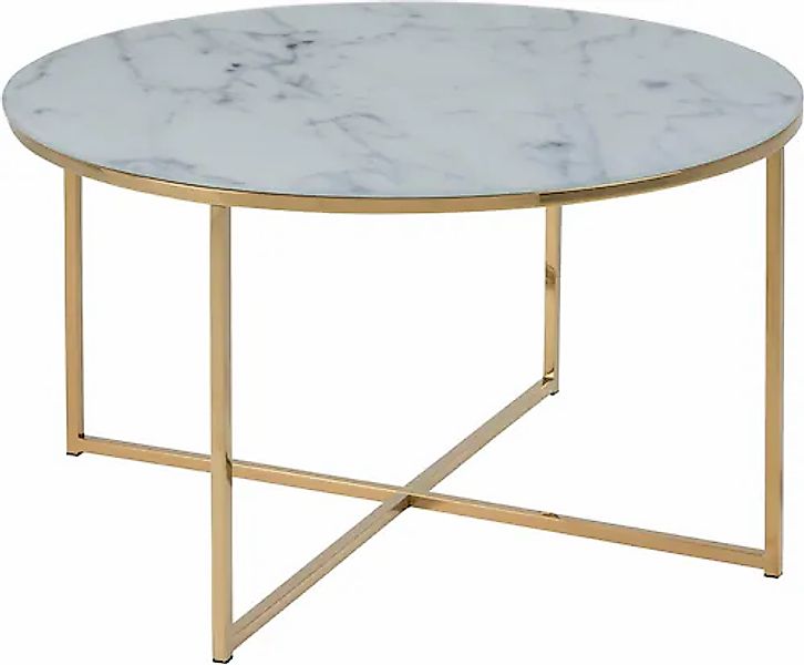 ACTONA GROUP Couchtisch »Alina«, mit Marmorprint auf der matten Glasplatte günstig online kaufen