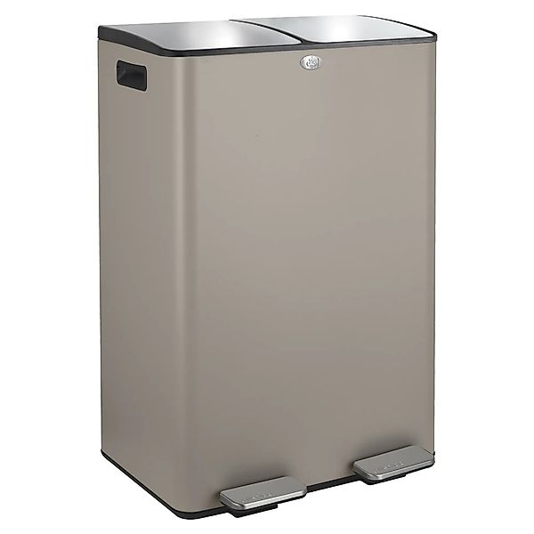 Spirella Kosmetikeimer Aliya 2 x 30, Taupe Matt günstig online kaufen