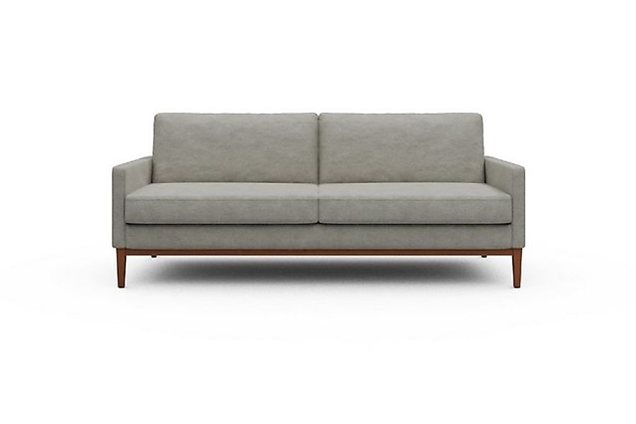 moebelfaktor Sofa Bodo 3-Sitzer, Retro-Design, elegante Linien, stabile Hol günstig online kaufen