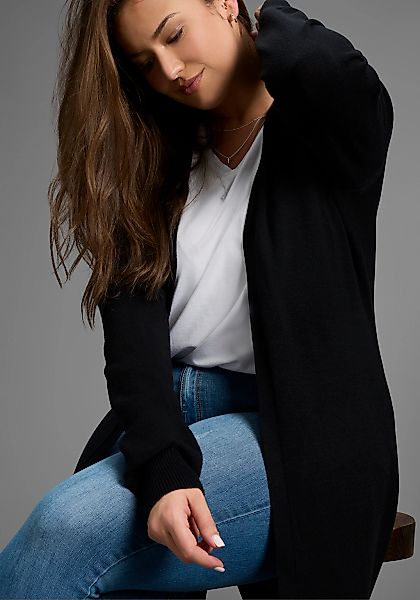 Laura Scott CURVE Longstrickjacke, mit 3/4 Länge - GROSSE GRÖSSEN günstig online kaufen