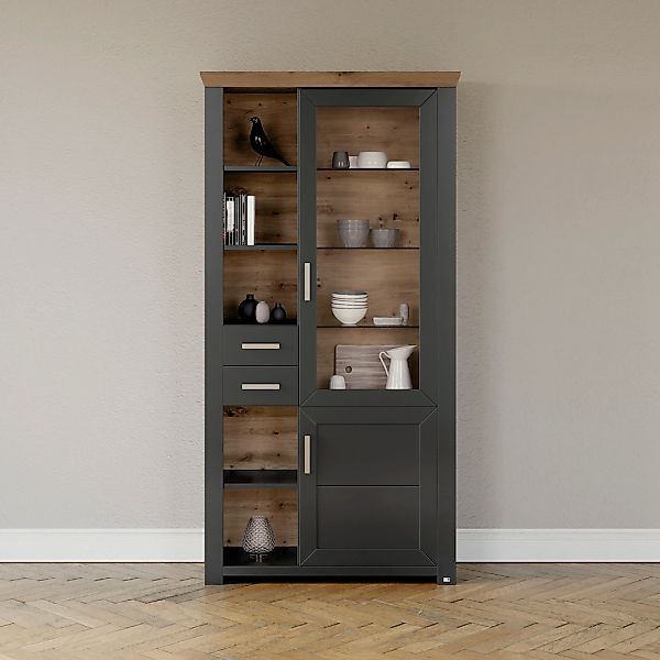 set one by Musterring Standvitrine "York" Typ 05 und 06, mit Glastür, Beleu günstig online kaufen