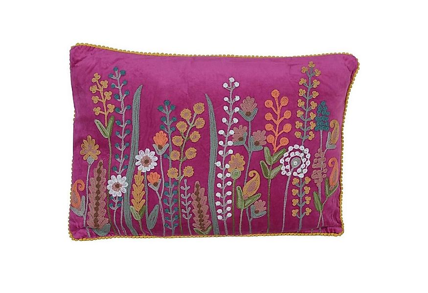 Casa Moro Dekokissen Samt Kissen Santa 48x30 mit Bommeln & Füllung, Kissenh günstig online kaufen