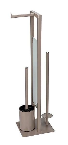 WENKO WC-Garnitur Rivalta, taupe, Platte aus Sicherheitsglas günstig online kaufen