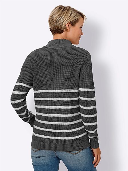 Sieh an! Strickpullover Stehkragenpullover günstig online kaufen