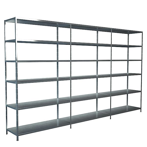 Schulte Steck-Grund-/Anbauregale 230 cm x 260 cm x 35 cm Verzinkt günstig online kaufen