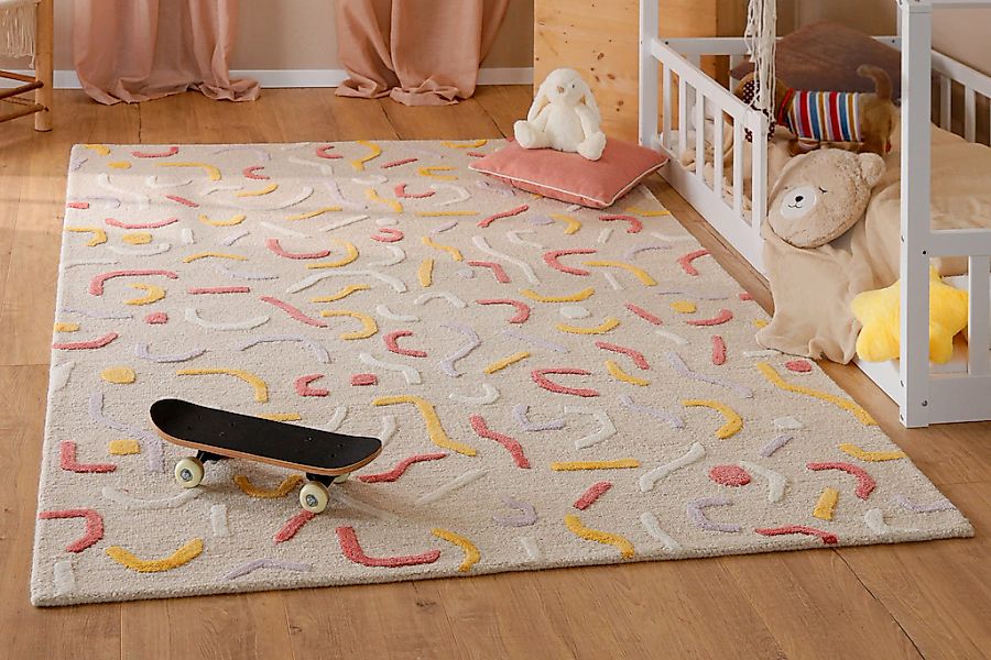 SMART KIDS Kinderteppich "Confetti 2.0" rechteckig 16 mm Höhe Kinder- & Spi günstig online kaufen