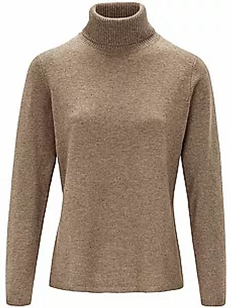 Rollkragen-Pullover aus Schurwolle und Kaschmir include beige günstig online kaufen