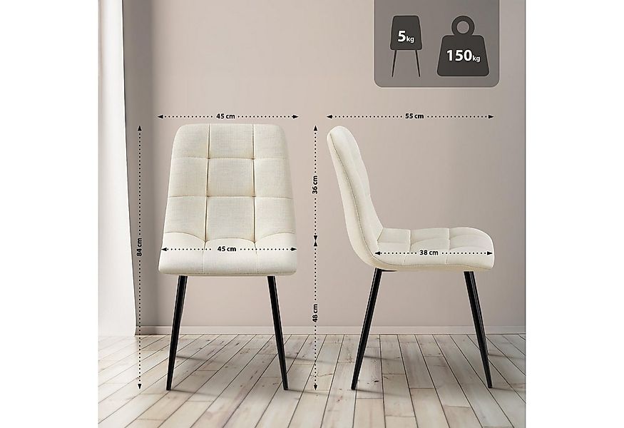 CLP Esszimmerstuhl Tilde (4er Set, 4 St), mit Rückenlehne, bis 150 kg günstig online kaufen