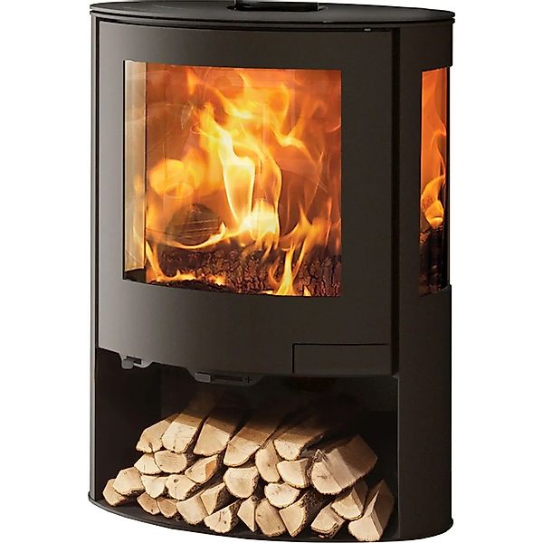Panadero Baikal Kaminofen Stahl Schwarz Metallic 6,7 kW günstig online kaufen