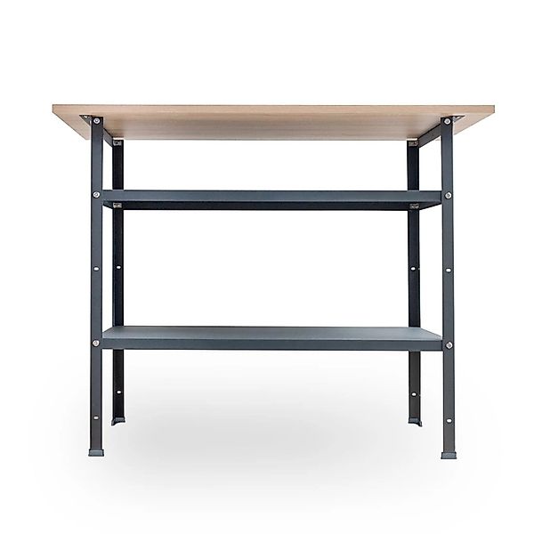 Ar Shelving Werkbank aus Stahl mit Ablagefach 120 x 85 x 60 cm günstig online kaufen