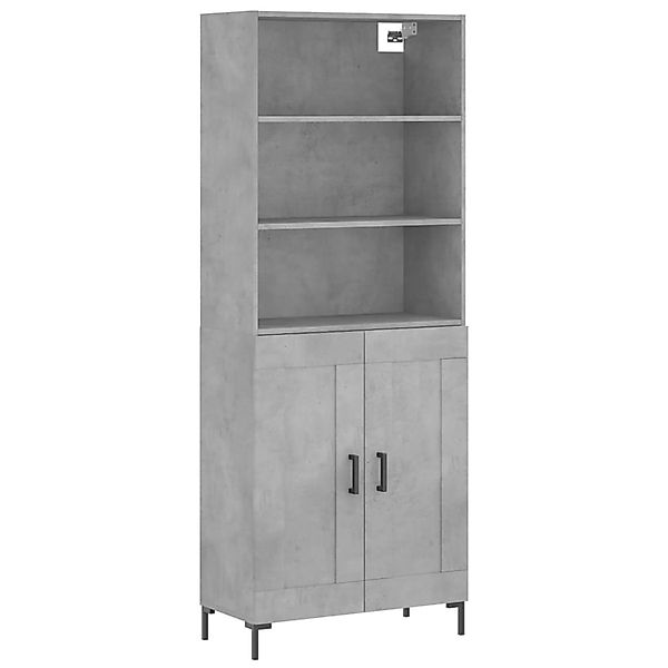 vidaXL Highboard Betongrau 69,5x34x180 cm Holzwerkstoff 3189961 günstig online kaufen