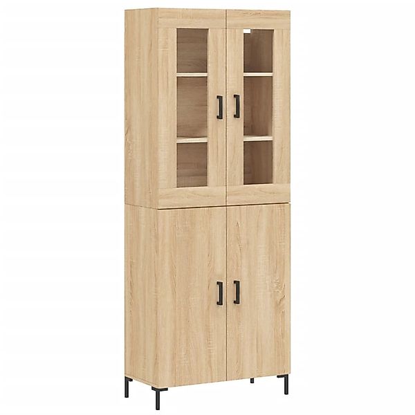 vidaXL Highboard Sonoma-Eiche 69,5x34x180 cm Holzwerkstoff 3198212 günstig online kaufen
