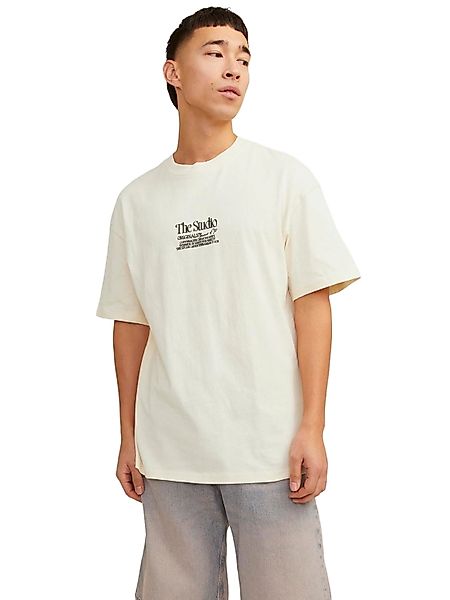 Jack & Jones Herren Rundhals T-Shirt JORNOTO GRAPHIC BACK - Relaxed Fit günstig online kaufen