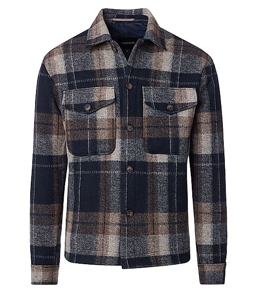 VENTI Langarmhemd "VENTI Hemdjacke kariert" günstig online kaufen