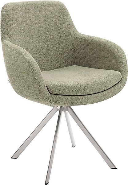 Musterring Esszimmerstuhl »Tavia«, (Set), 2 St., Chenille, Stativgestell Ed günstig online kaufen