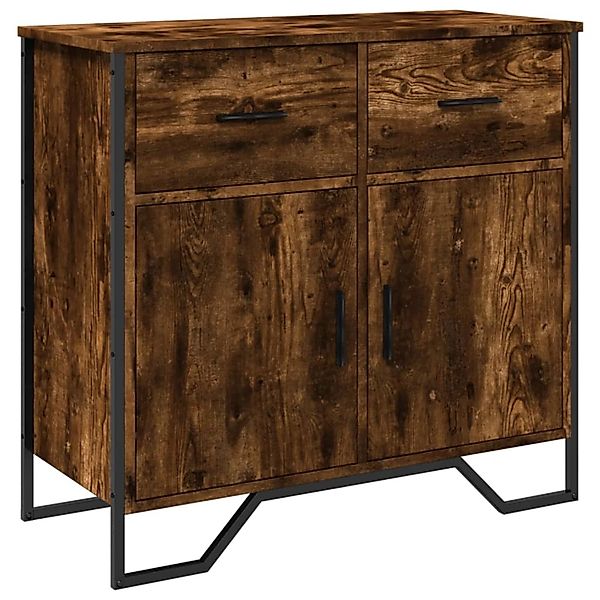 vidaXL Sideboard Räuchereiche 79,5x35,5x74,5 cm Holzwerkstoff 848546 günstig online kaufen