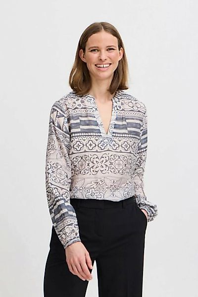 b.young Langarmbluse BYISLET BLOUSE - lockere Bluse mit V-Ausschnitt günstig online kaufen