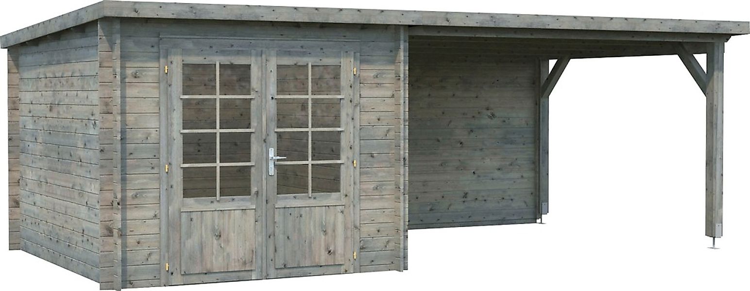 Palmako Gartenhaus "Ella", (Set), 6,9+10,0 m², mit Anbaudach günstig online kaufen