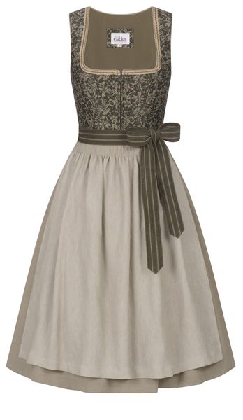 Nübler Trachtenkleid Midi Dirndl Gina in günstig online kaufen