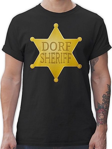 Shirtracer T-Shirt Dorf Sheriff goldener Stern Karneval & Fasching günstig online kaufen