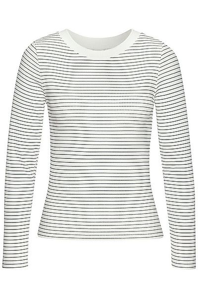 LASCANA Langarmshirt aus Rippware, Streifenshirt günstig online kaufen