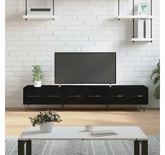vidaXL TV-Schrank TV-Schrank Schwarz 150x36x30 cm Holzwerkstoff (1-St) günstig online kaufen