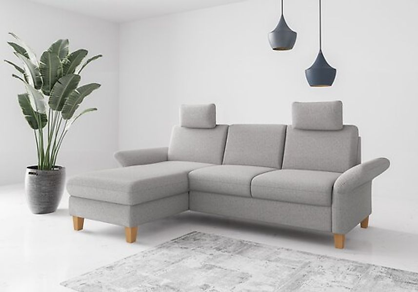 Home affaire Ecksofa "Rochelle, L-Form" wahlweise mit Armteilverstellung, B günstig online kaufen