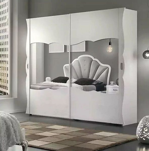 JVmoebel Kleiderschrank Grau Kleiderschrank Italienische Stil Möbel Schlafz günstig online kaufen