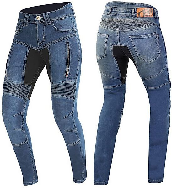 Trilobite Motorradhose Parado Blue Skinny Damen Motorrad Jeans Knieprotekto günstig online kaufen