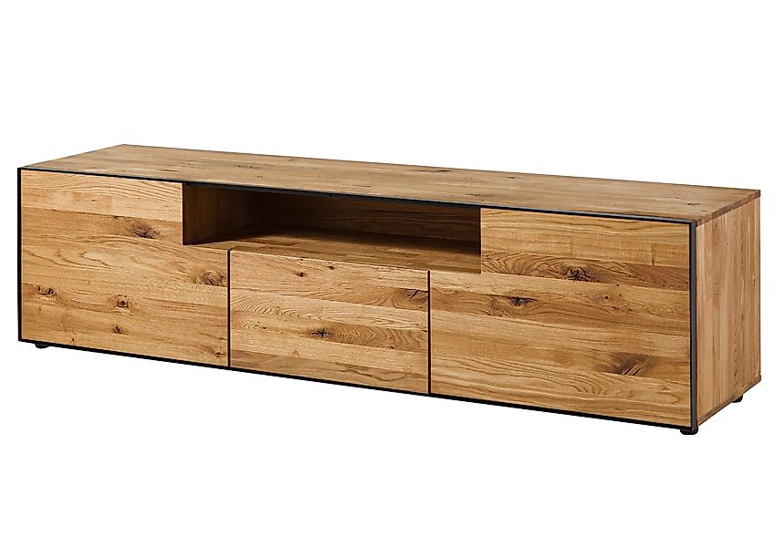 Massivmoebel24 Lowboard (Massivholz), Wildeiche 201x53x55 natur günstig online kaufen